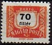 Hungary - 1953 - Numeros - 70 F - Multicolor - Hungría, Números - Scott J224 - Puerto - 0
